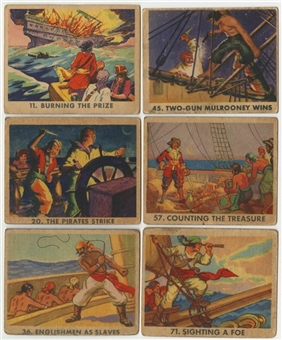 1930s R109 Gum, Inc. "Pirates Picture" Collection (35 Different)